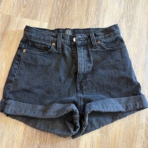 BDG Black Jean Shorts Distressed Cut-Off Style